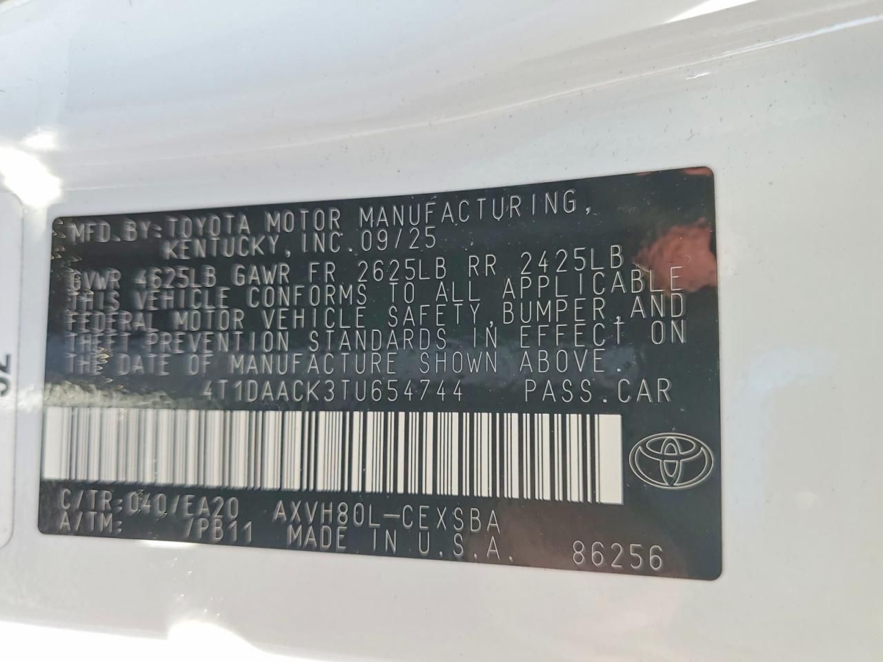 2026 Toyota Camry xse