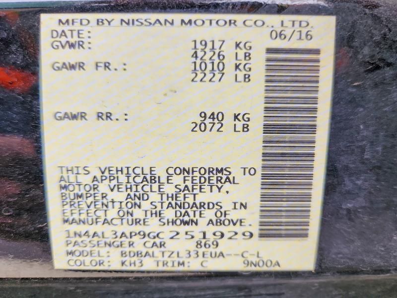 2016 Nissan Altima 2.5