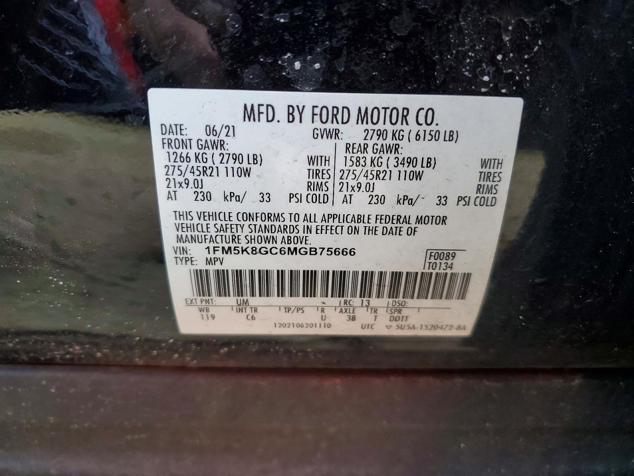 2021 Ford Explorer st