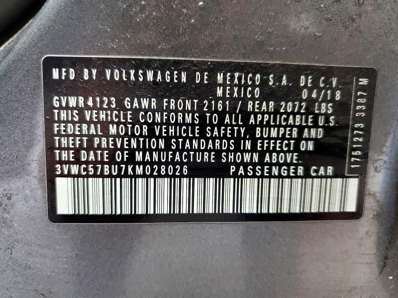 2019 Volkswagen Jetta s