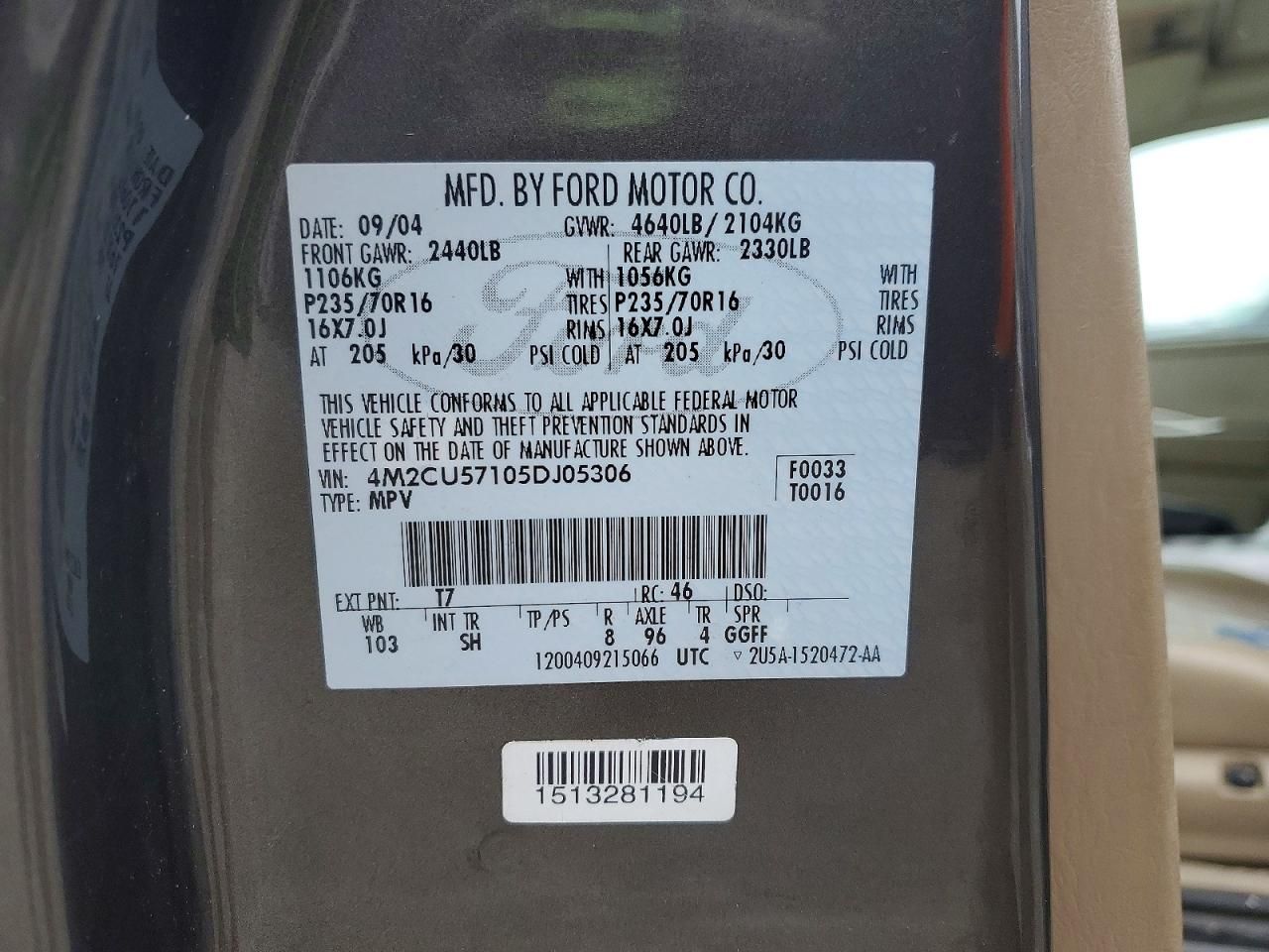 2005 Mercury Mariner