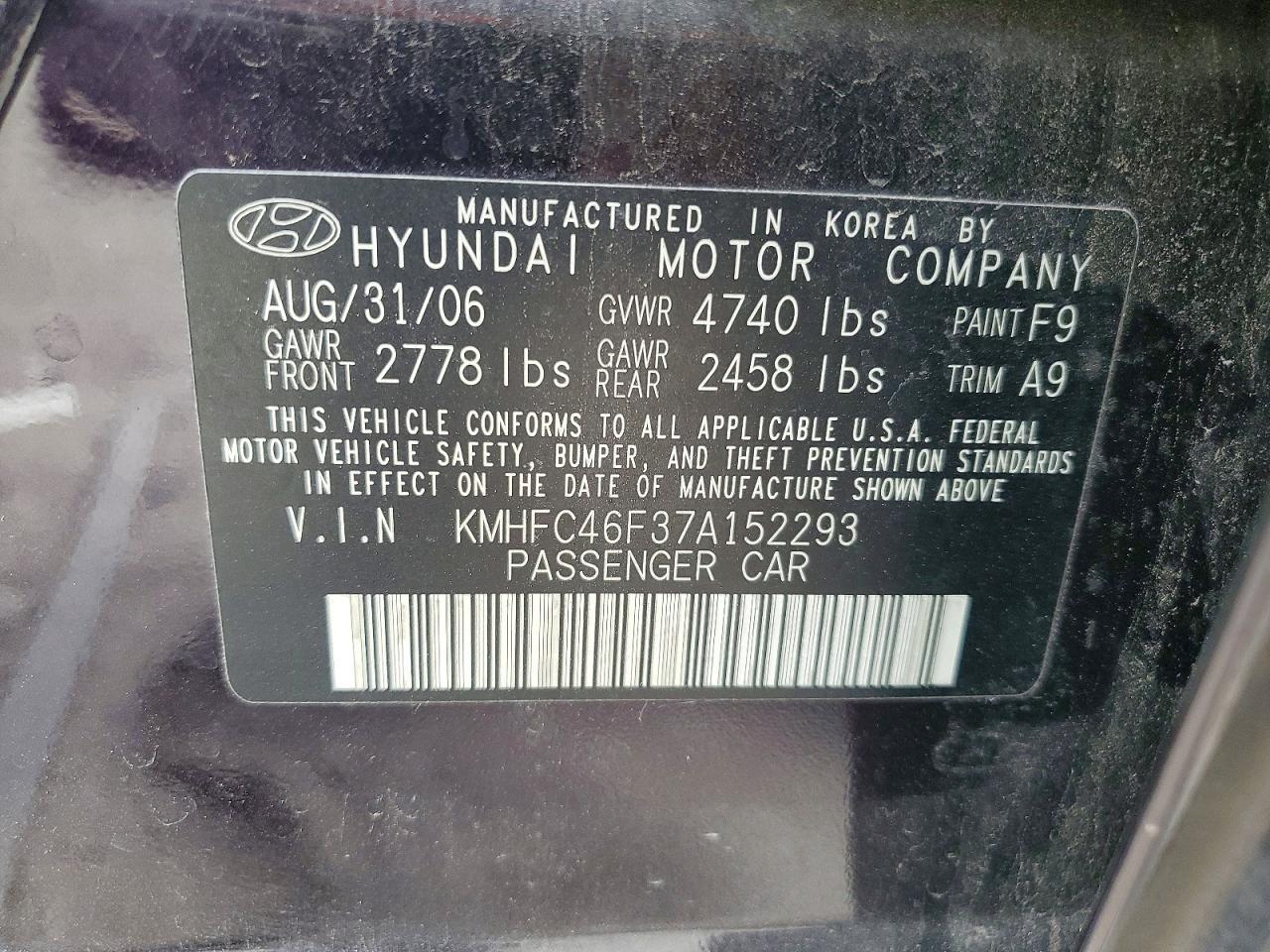 2007 Hyundai Azera se