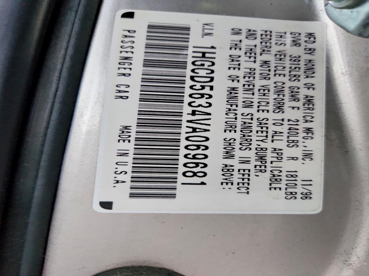 1997 Honda Accord lx