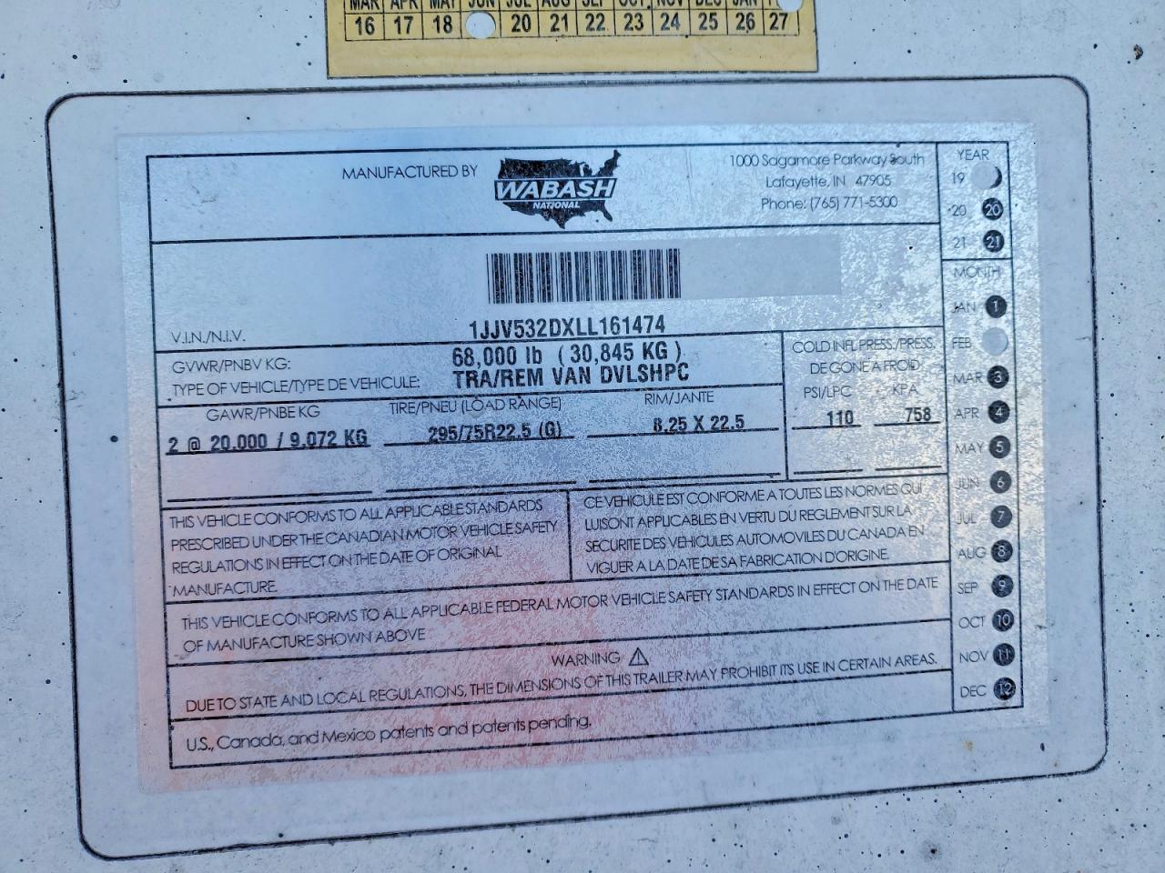 2020 Wabash Trailers