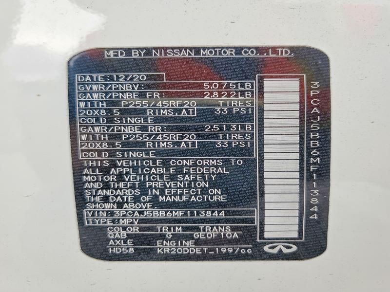 2021 Infiniti Qx50 Luxe