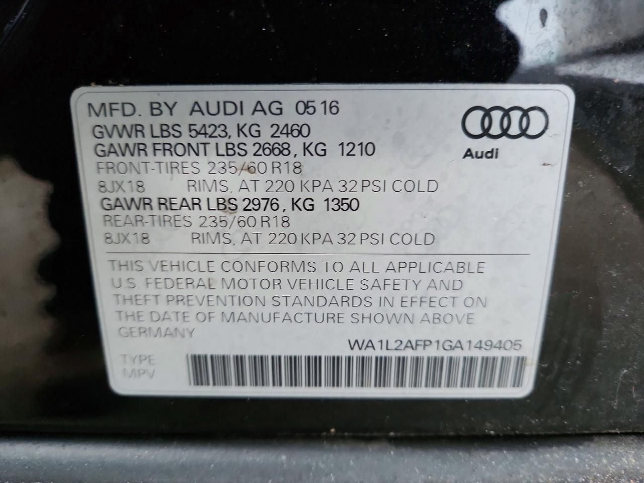 2016 Audi Q5 Premium Plus