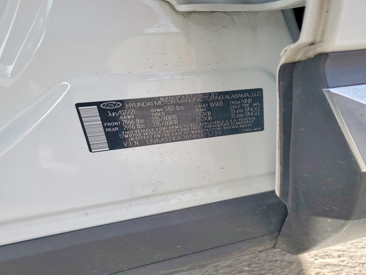 2022 Hyundai Santa fe sel