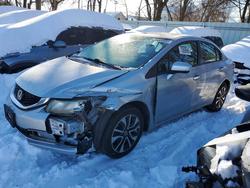 Honda Civic salvage cars for sale: 2015 Honda Civic ex