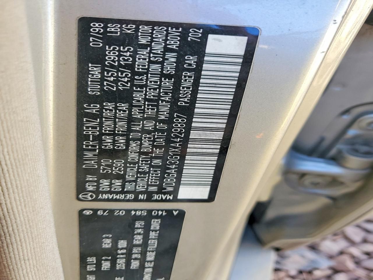 1999 Mercedes-Benz S 420