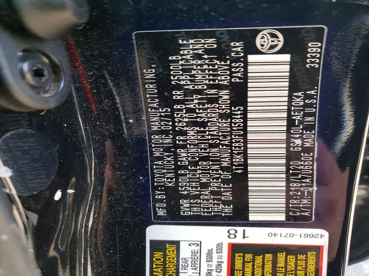 2015 Toyota Avalon xle