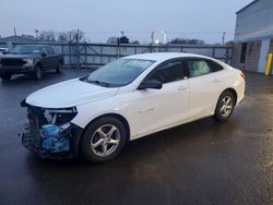 Chevrolet salvage cars for sale: 2018 Chevrolet Malibu ls