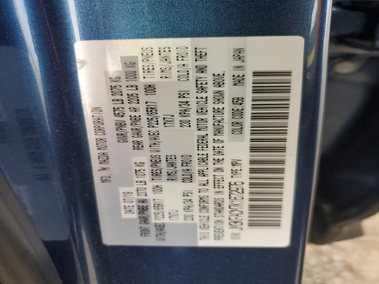 2019 Mazda Cx-5 Touring