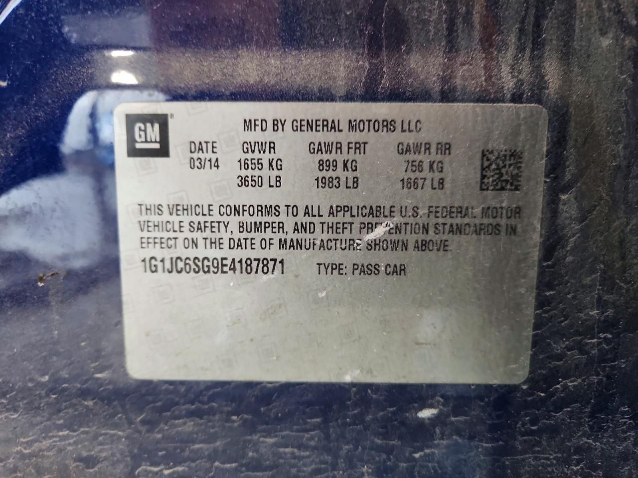 2014 Chevrolet Sonic lt