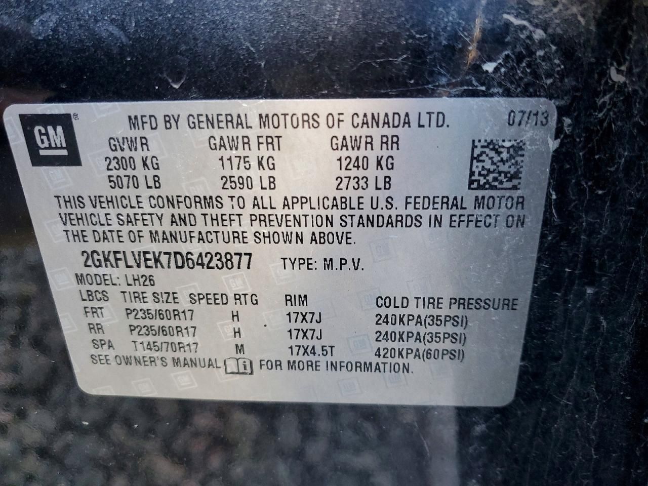 2013 GMC Terrain slt