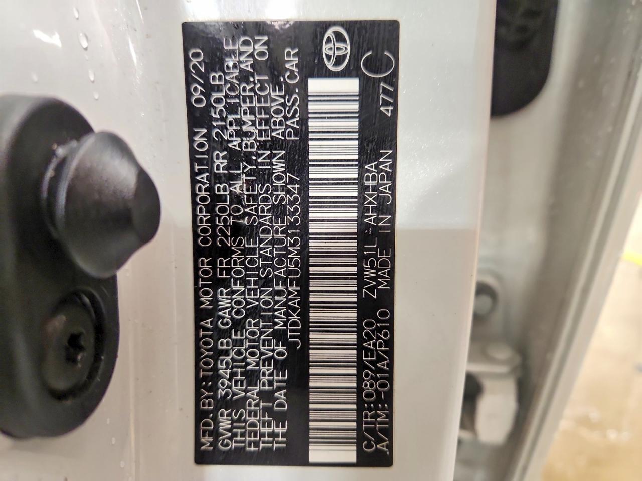 2021 Toyota Prius xle