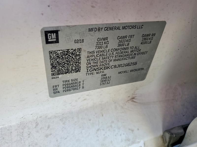 2018 Chevrolet Tahoe K1500 lt