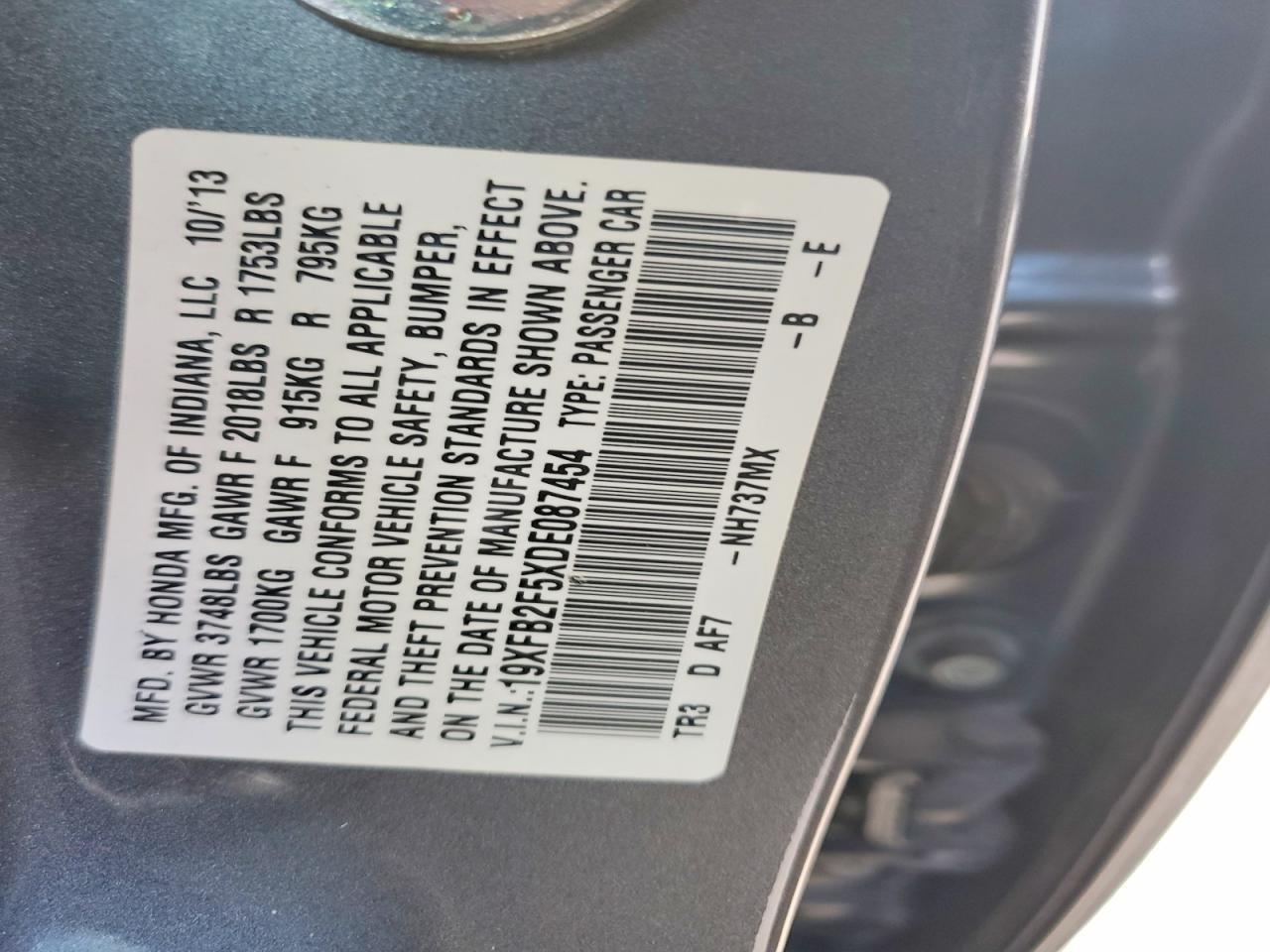 2013 Honda Civic lx