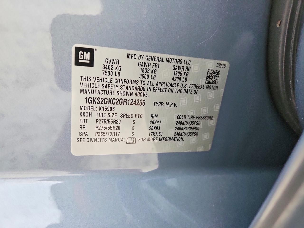 2016 GMC Yukon xl K1500 slt