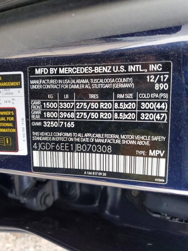 2018 Mercedes-Benz Gls 450 4matic