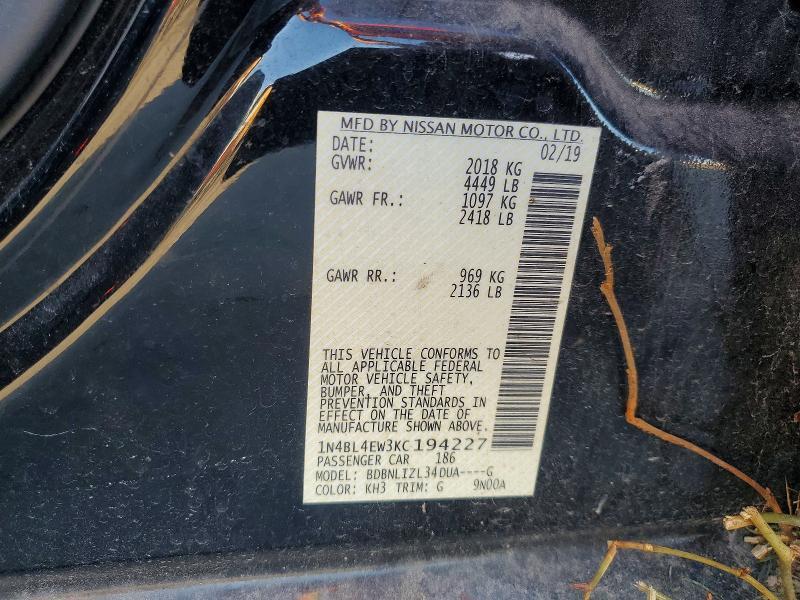 2019 Nissan Altima 2.5 sl