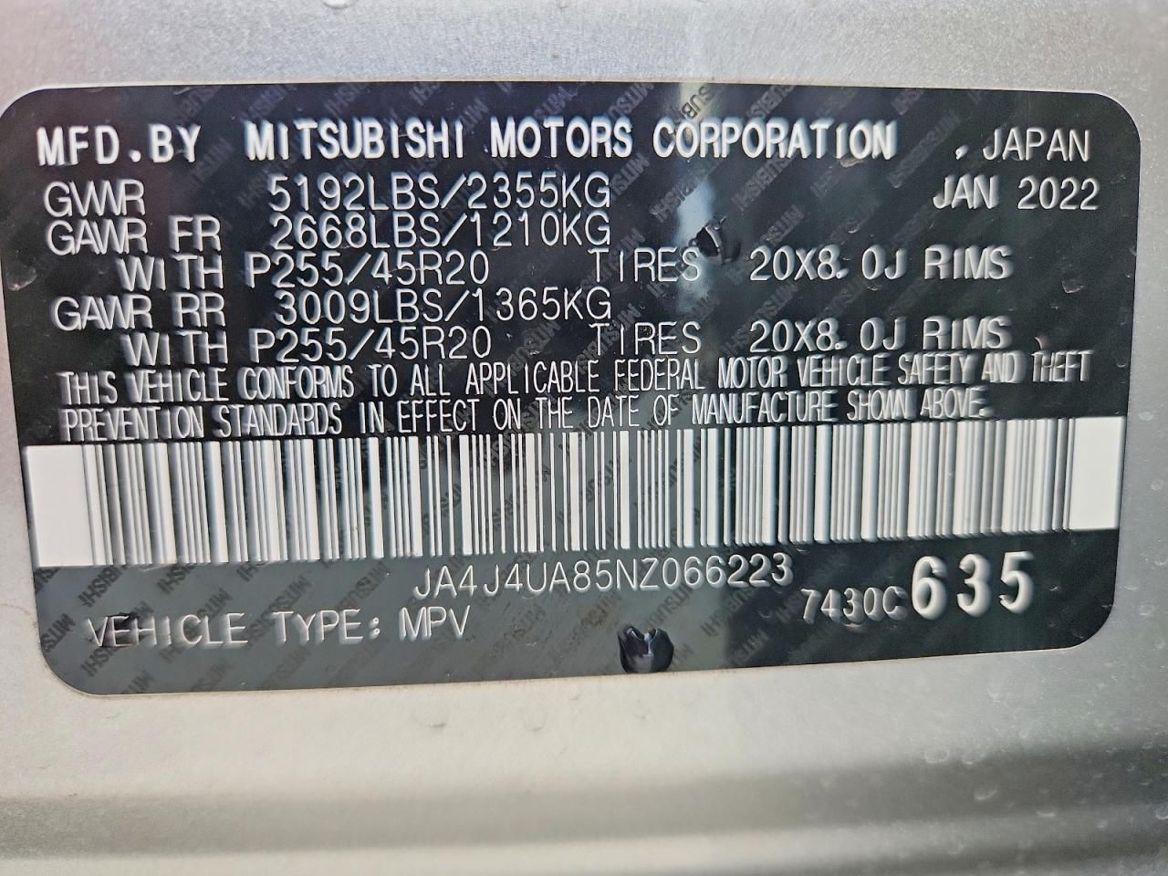 2022 Mitsubishi Outlander se