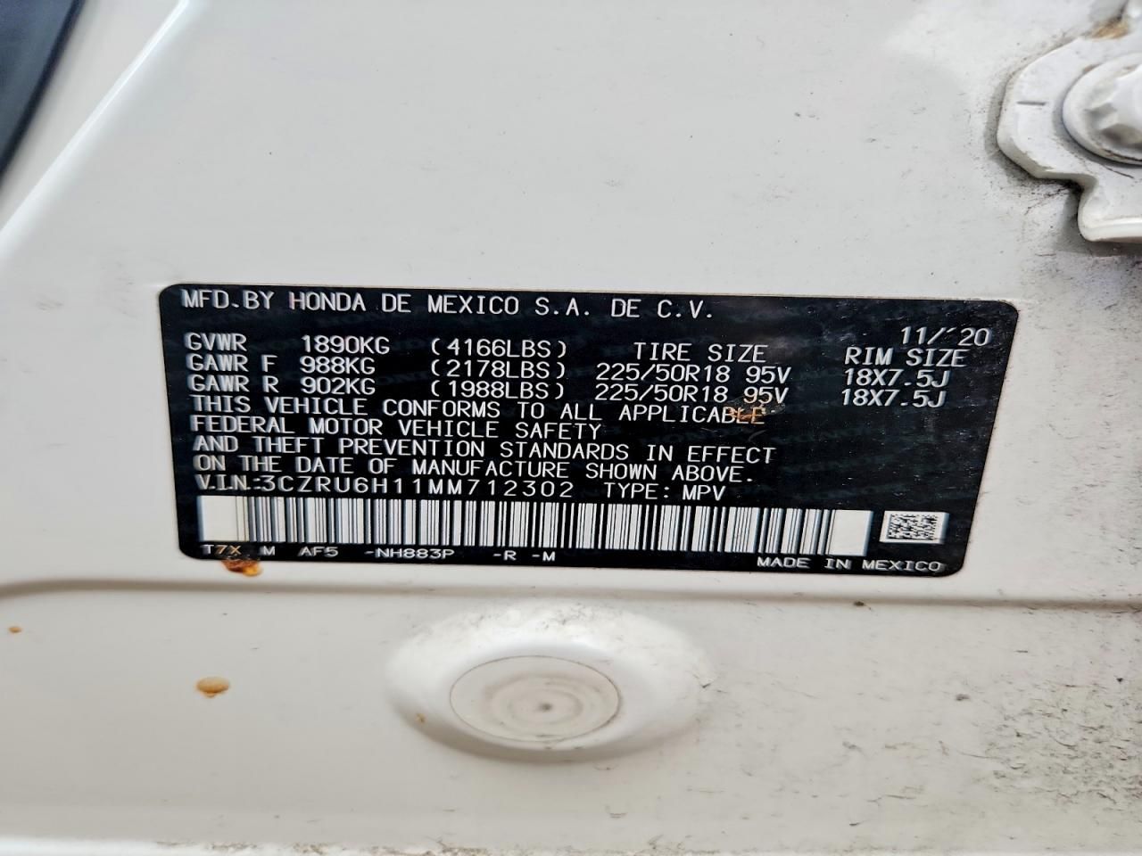 2021 Honda Hr-v Sport