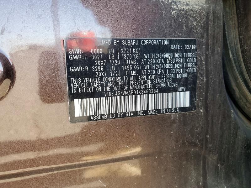 2019 Subaru Ascent Touring