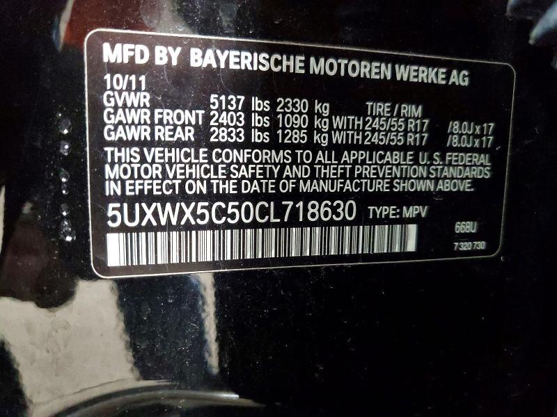 2012 BMW X3 Xdrive28i