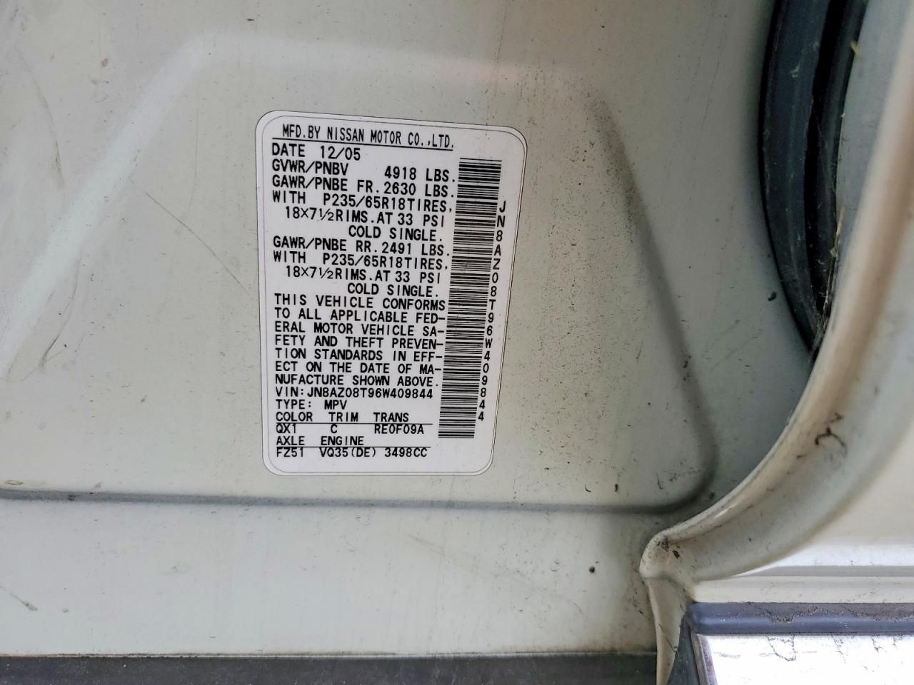 2006 Nissan Murano sl