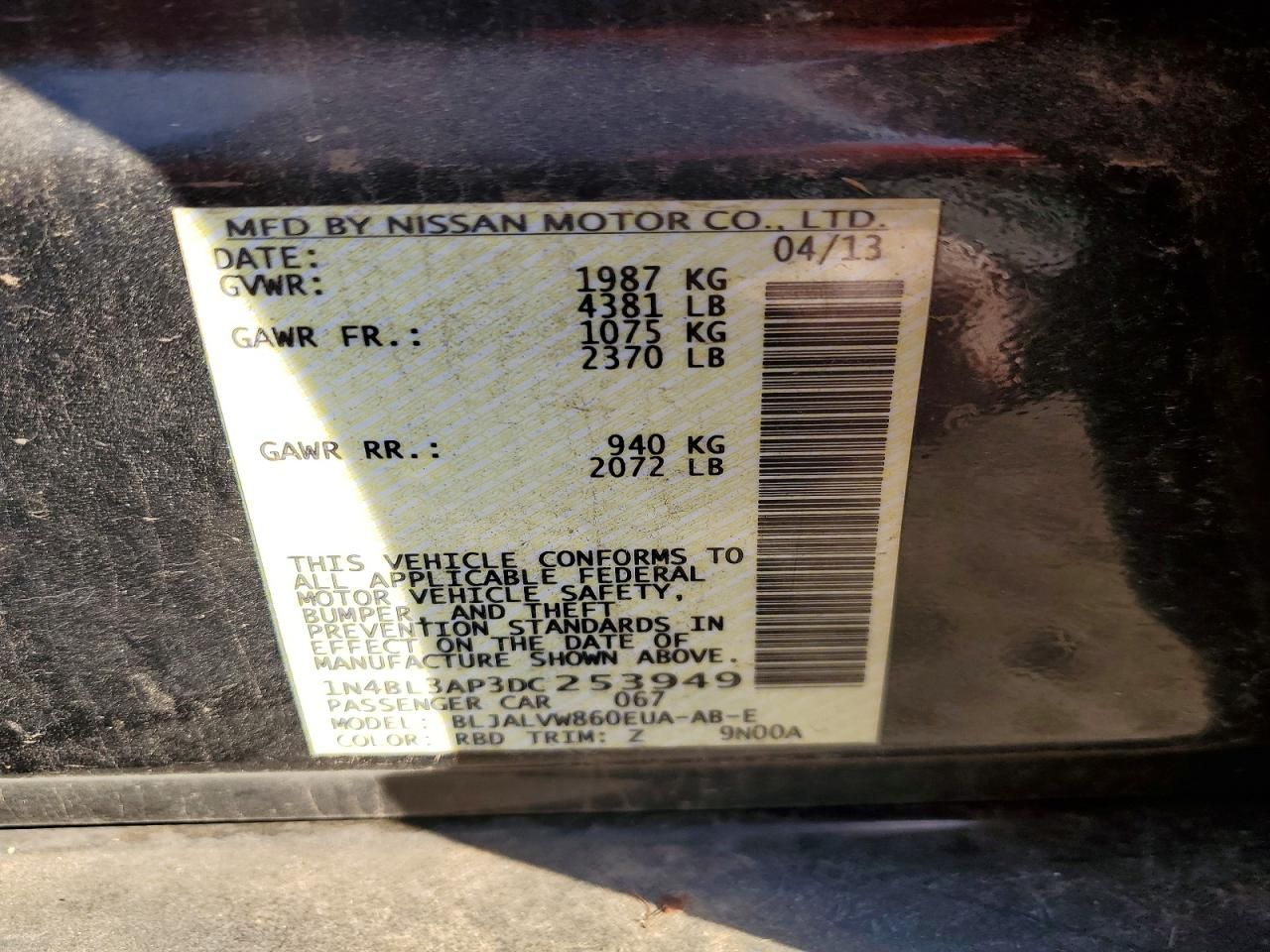 2013 Nissan Altima 3.5s