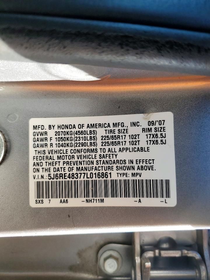 2007 Honda Cr-v lx