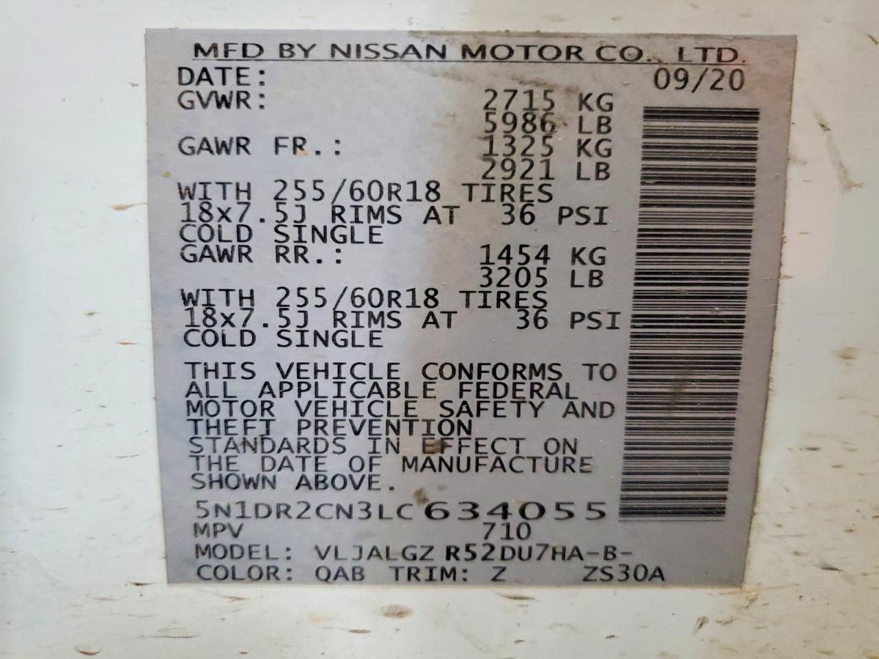 2020 Nissan Pathfinder sl