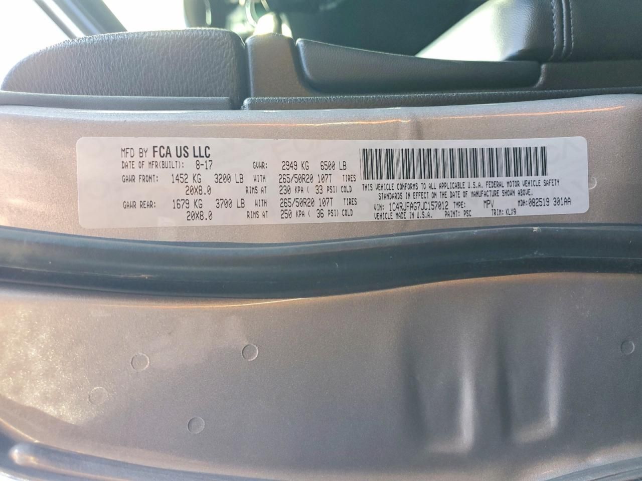 2018 Jeep Grand Cherokee Laredo