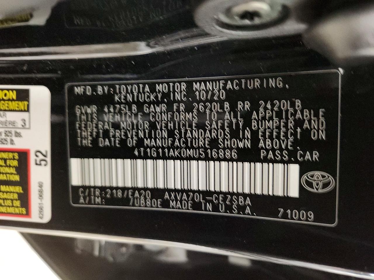 2021 Toyota Camry se