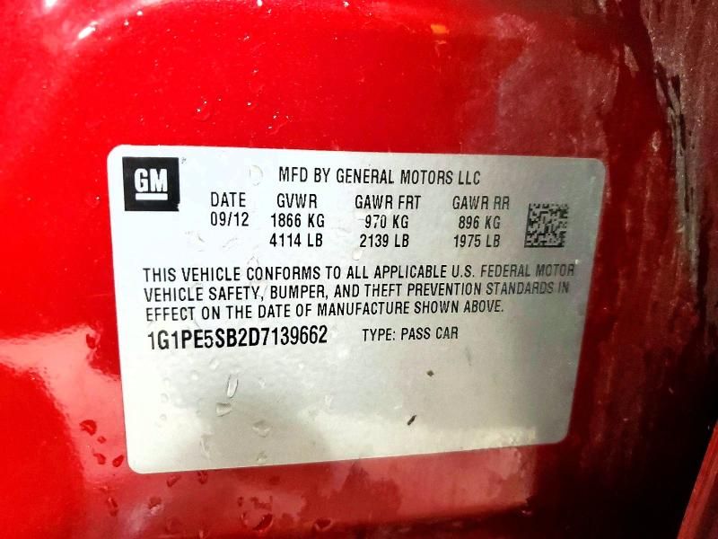 2013 Chevrolet Cruze lt