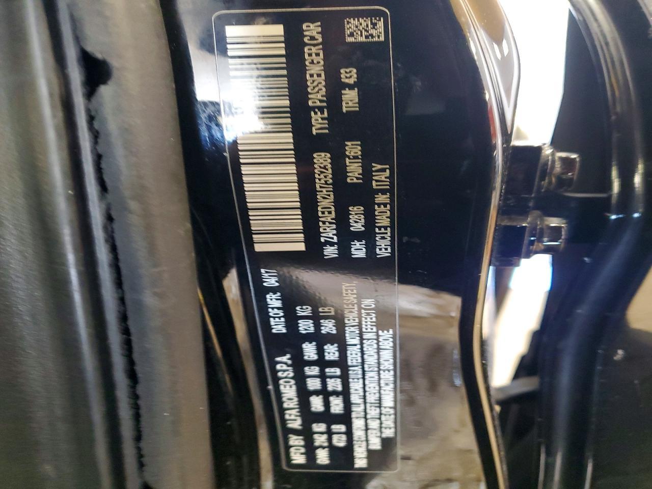 2017 Alfa Romeo Giulia Q4