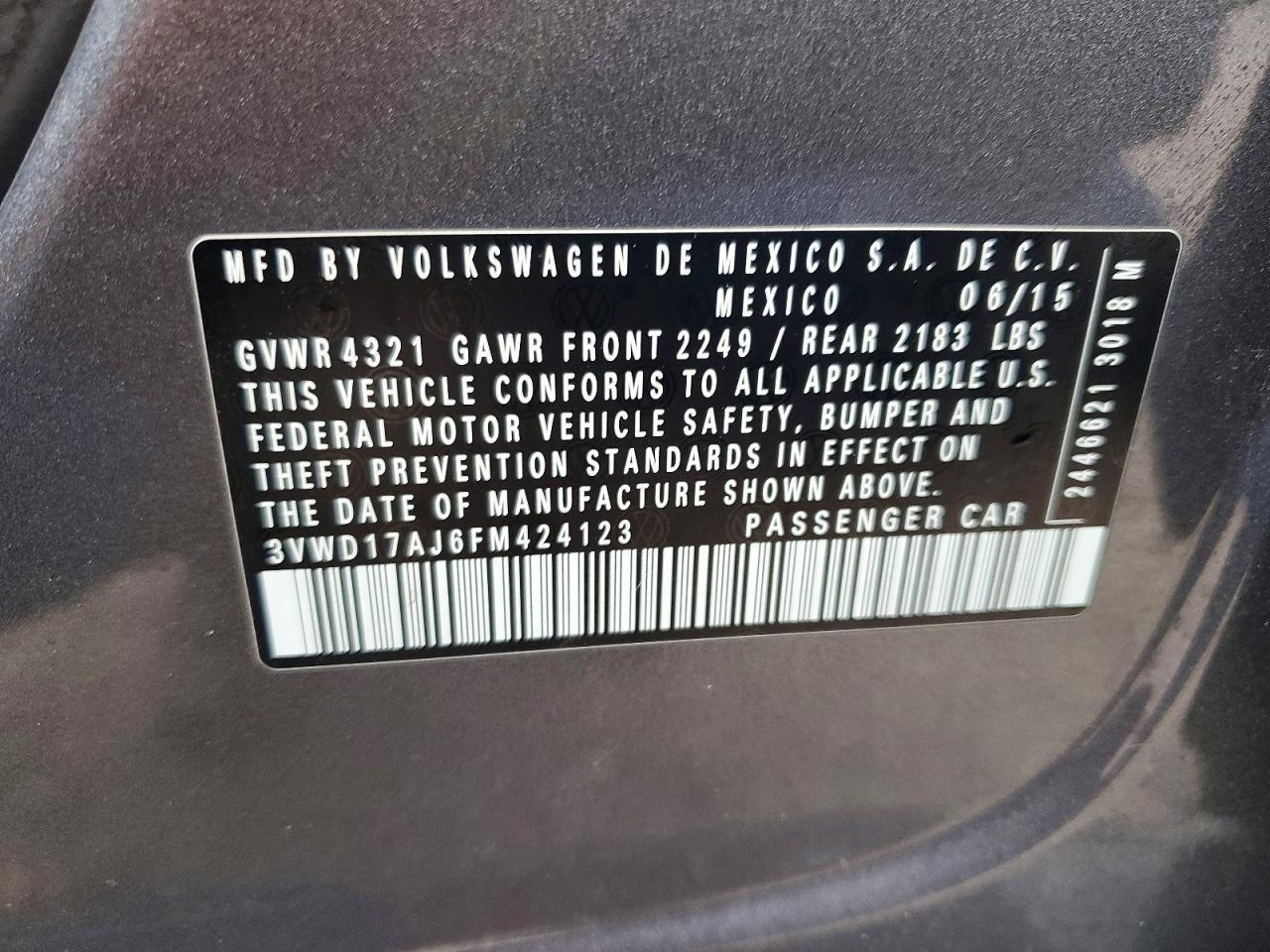 2015 Volkswagen Jetta se
