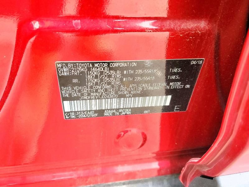 2018 Toyota Rav4 Limited