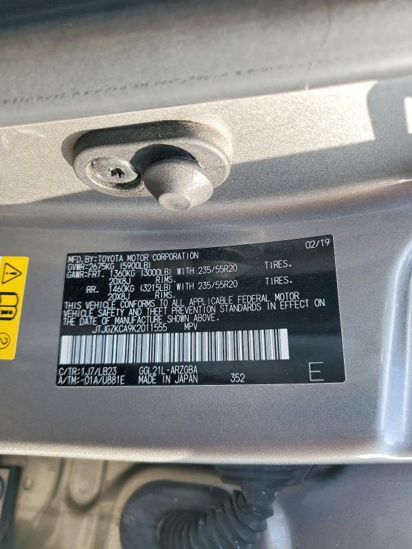 2019 Lexus Rx 350l Base