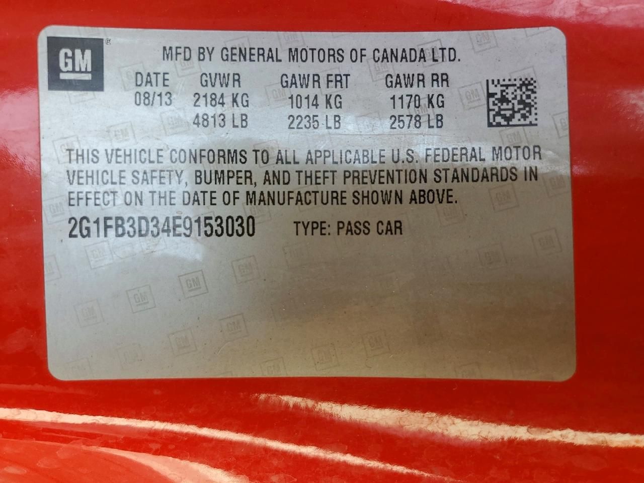 2014 Chevrolet Camaro lt