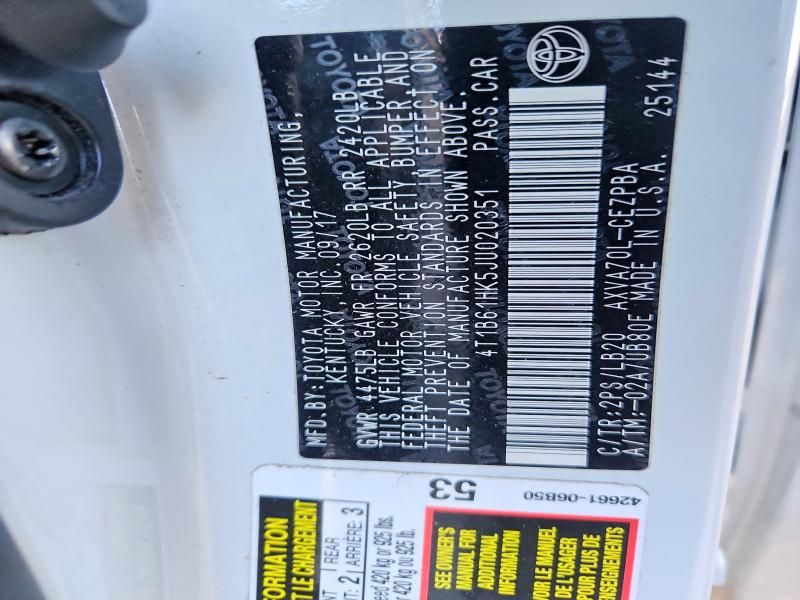 2018 Toyota Camry xse