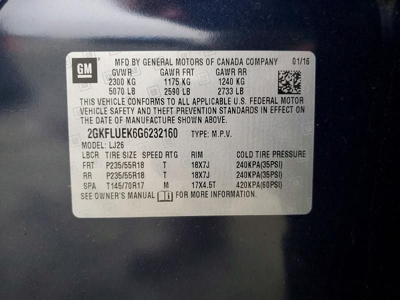 2016 GMC Terrain slt