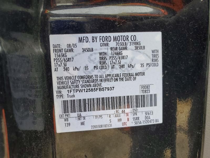 2005 Ford F150 Supercrew