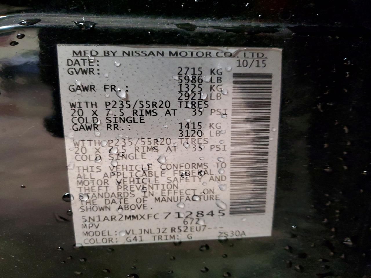 2015 Nissan Pathfinder s