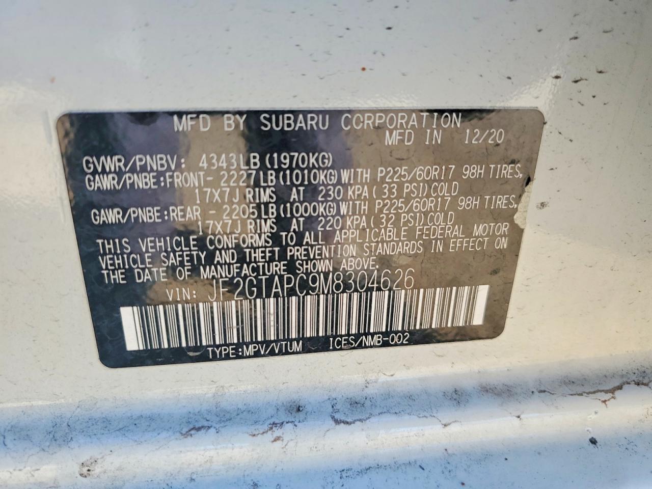 2021 Subaru Crosstrek Premium