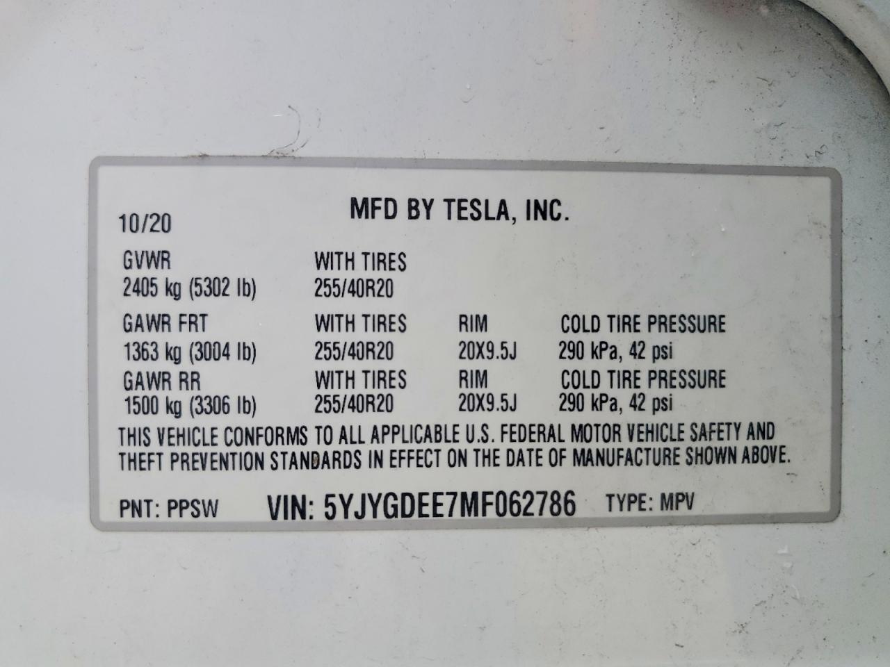 2021 Tesla Model y