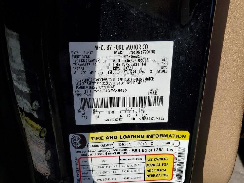 2013 Ford F150 Supercrew