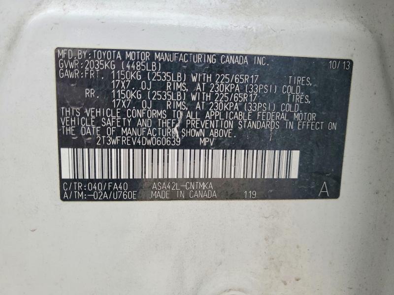 2013 Toyota Rav4 xle