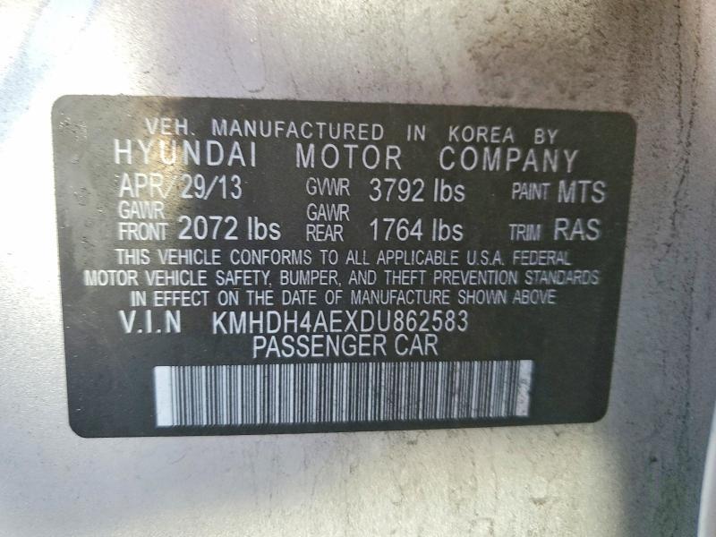2013 Hyundai Elantra gls