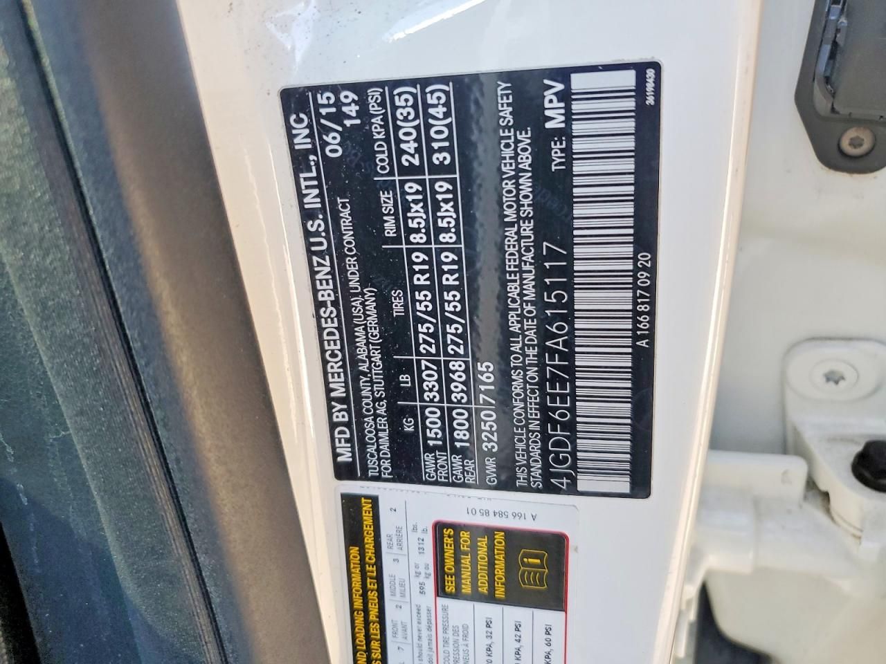 2015 Mercedes-Benz Gl 450 4matic